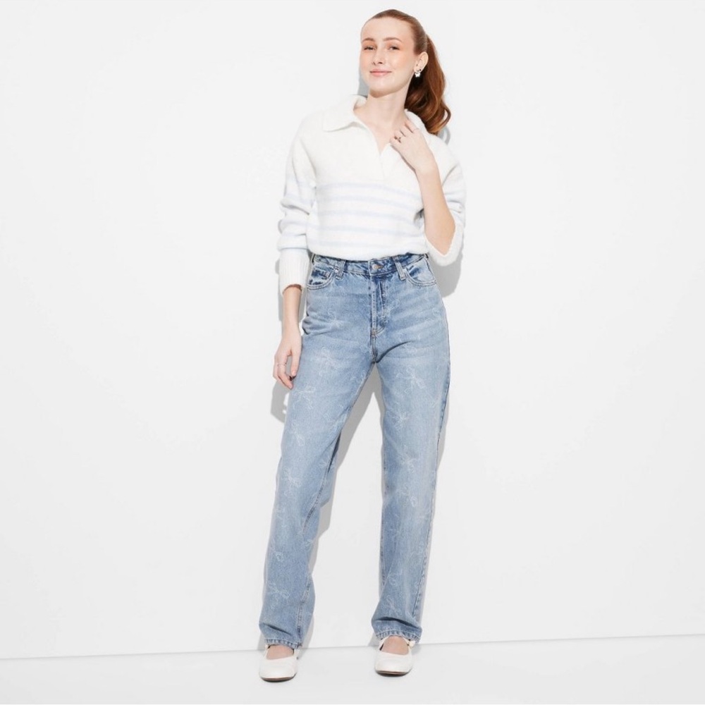 🆕 Women’s High-rise Curvy Straight Jeans- Wild Fable 👖 Size 8 ✨ BRAND NEW